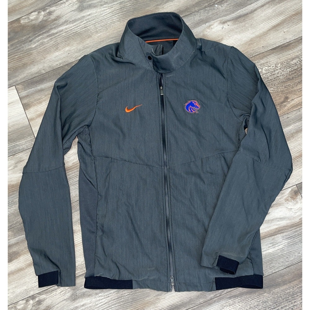 Nike Team Boise State‎ Broncos Track Jacket Mens Small Full Zip Logo